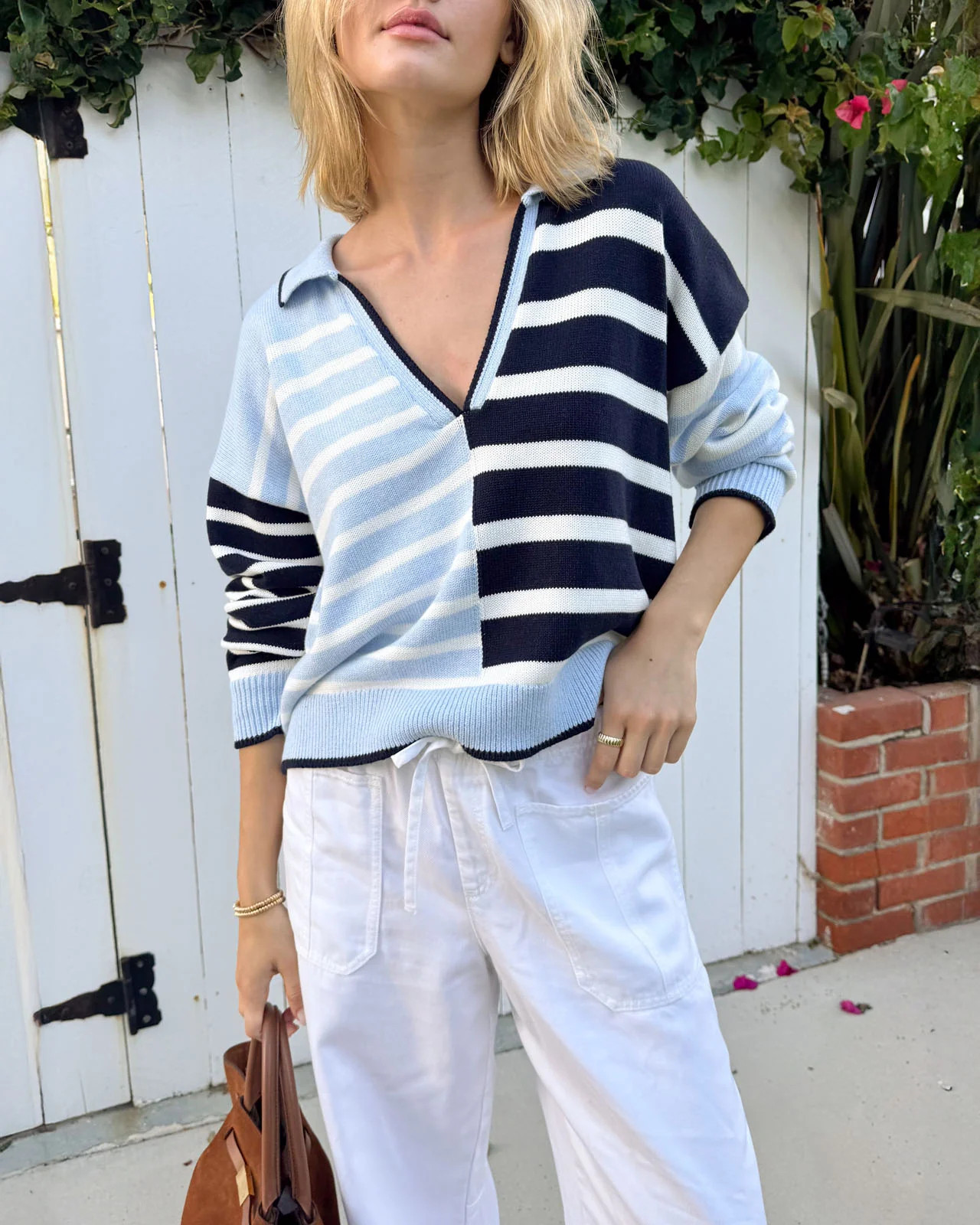 Arden Striped Polo Sweater | Splendid | Splendid