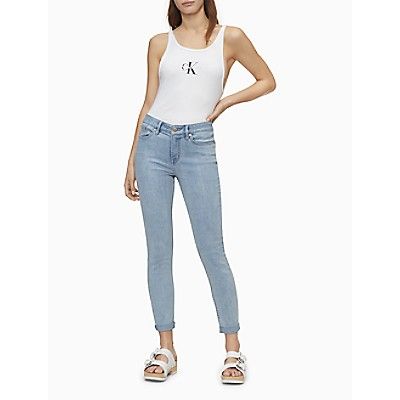 Skinny Fit Mid Rise Glacier Ankle Jeans | Calvin Klein (US)