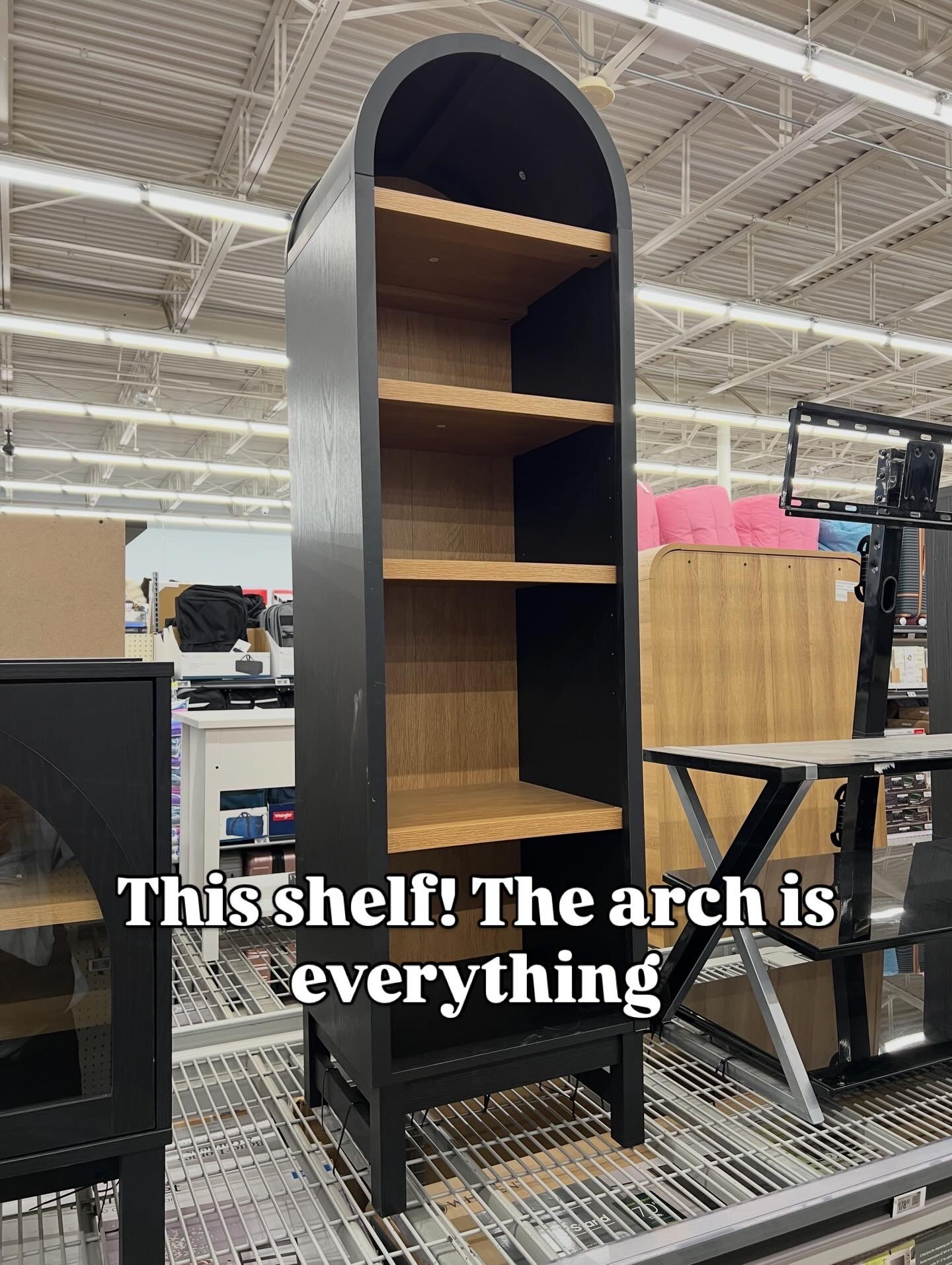 Better Homes & Gardens Juliet Narrow Arch Bookcase, Rich Black and Light Honey (four colors to choose from). Use anywhere! #walmarthome 

#LTKHome