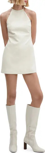 Faux Leather Minidress | Nordstrom