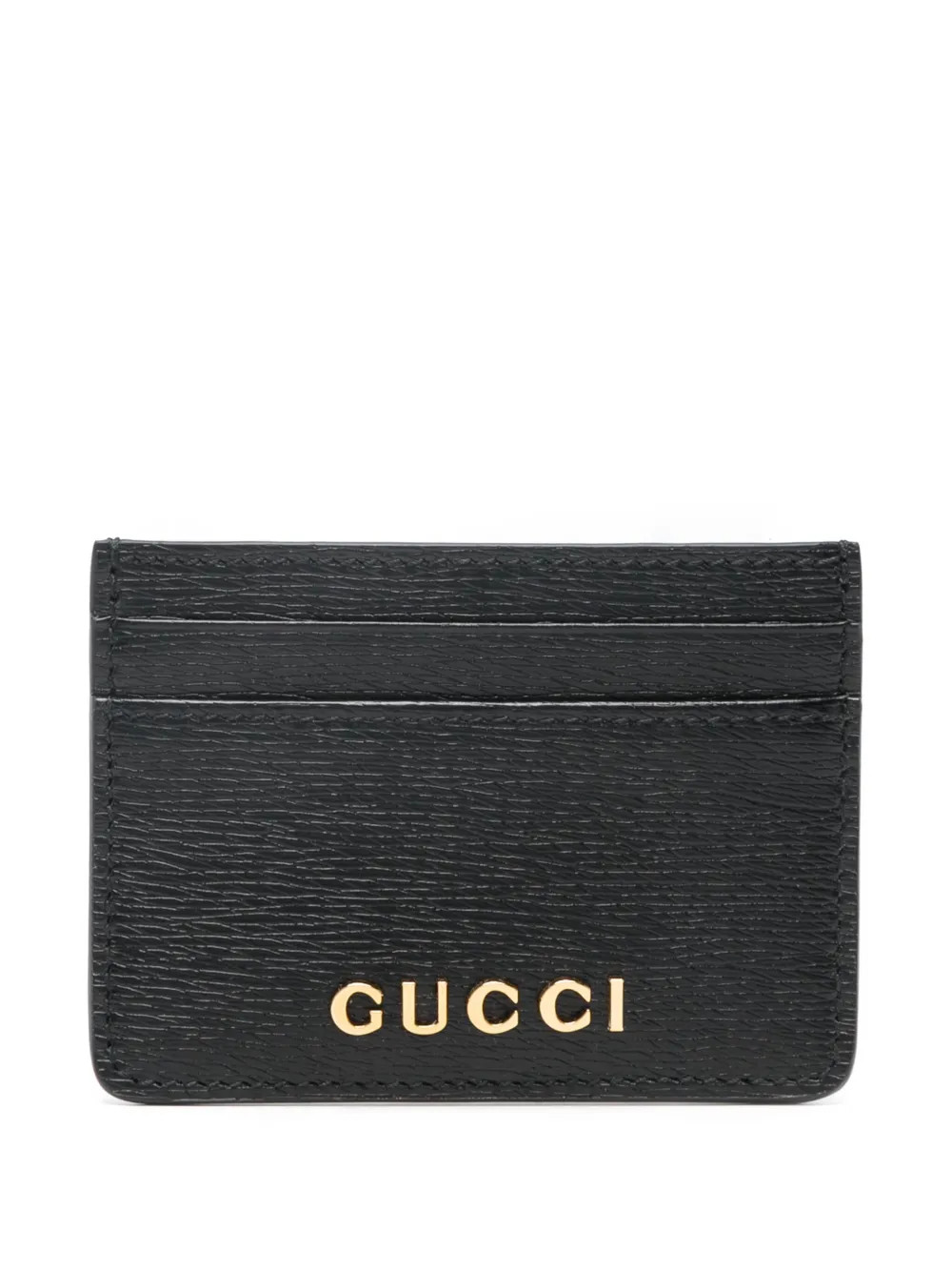 Gucci logo-lettering Card Holder | Black | FARFETCH UK | Farfetch Global
