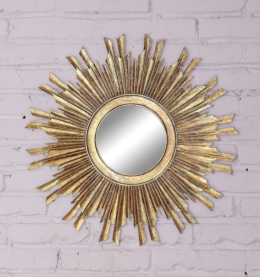Creative Co-Op Gold Sunburst Mirror | Amazon (US)