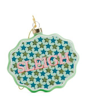 Sleigh Scallop Ornament | TJ Maxx