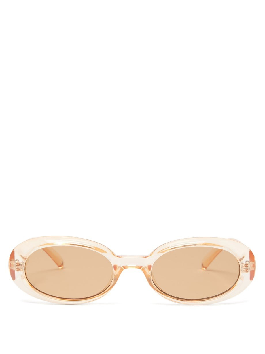 Work It oval acetate sunglasses | Le Specs | Matches (UK)