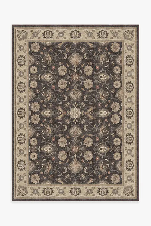 Odette Dark Wood Rug | Ruggable