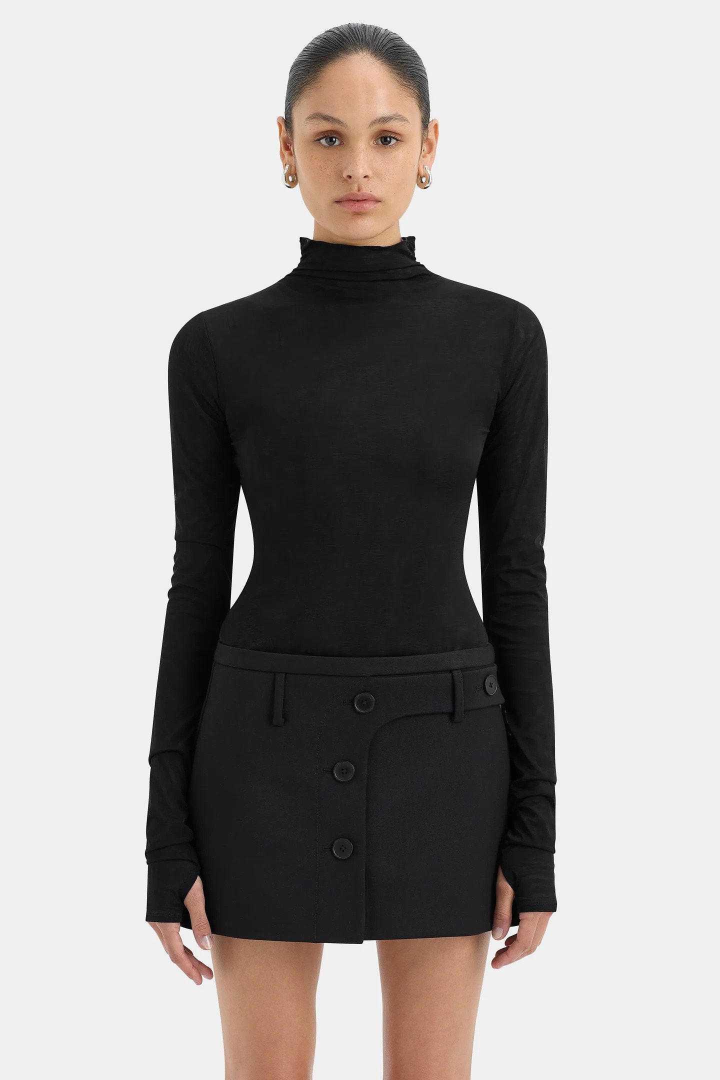 Sandrine Button Mini Skirt | Sir The Label (US)