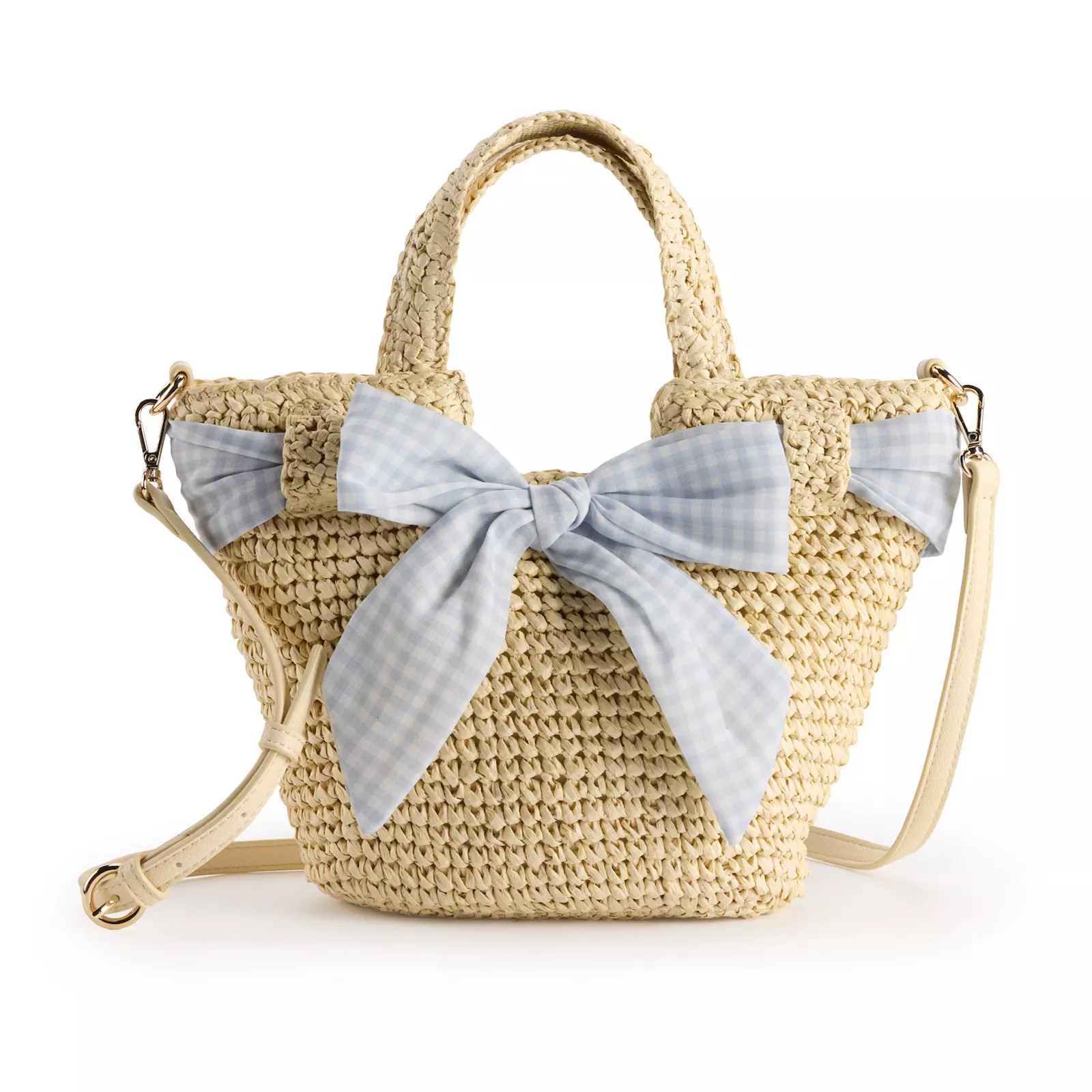 LC Lauren Conrad Elisa Bow Top Handle Bag, Light Natural Brown | Kohl's