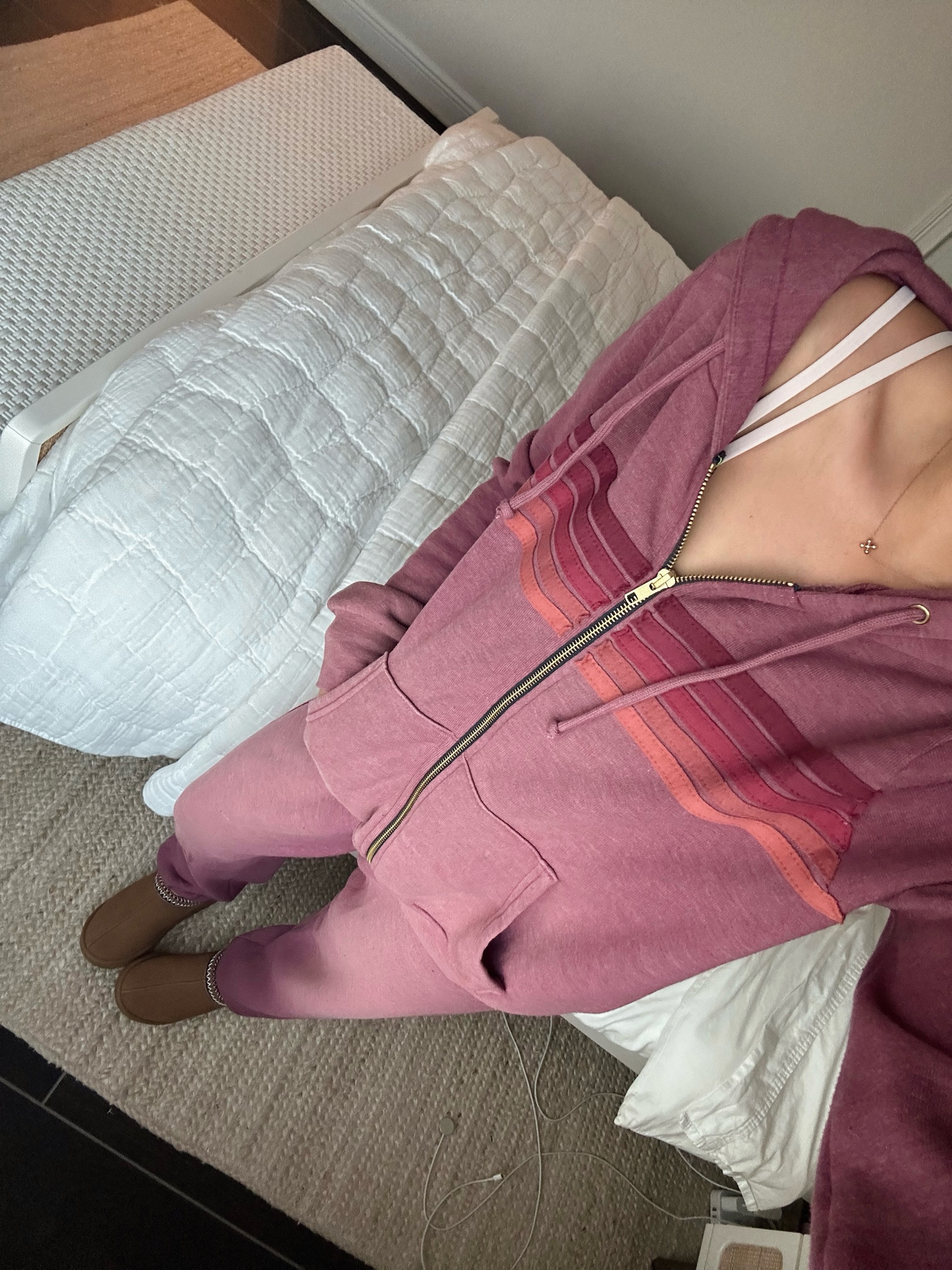 Cozy outfit of the day! Love this new Aviator Nation color for fall 🍂💞✨ Wearing a size small and I am 5’6

#LTKStyleTip