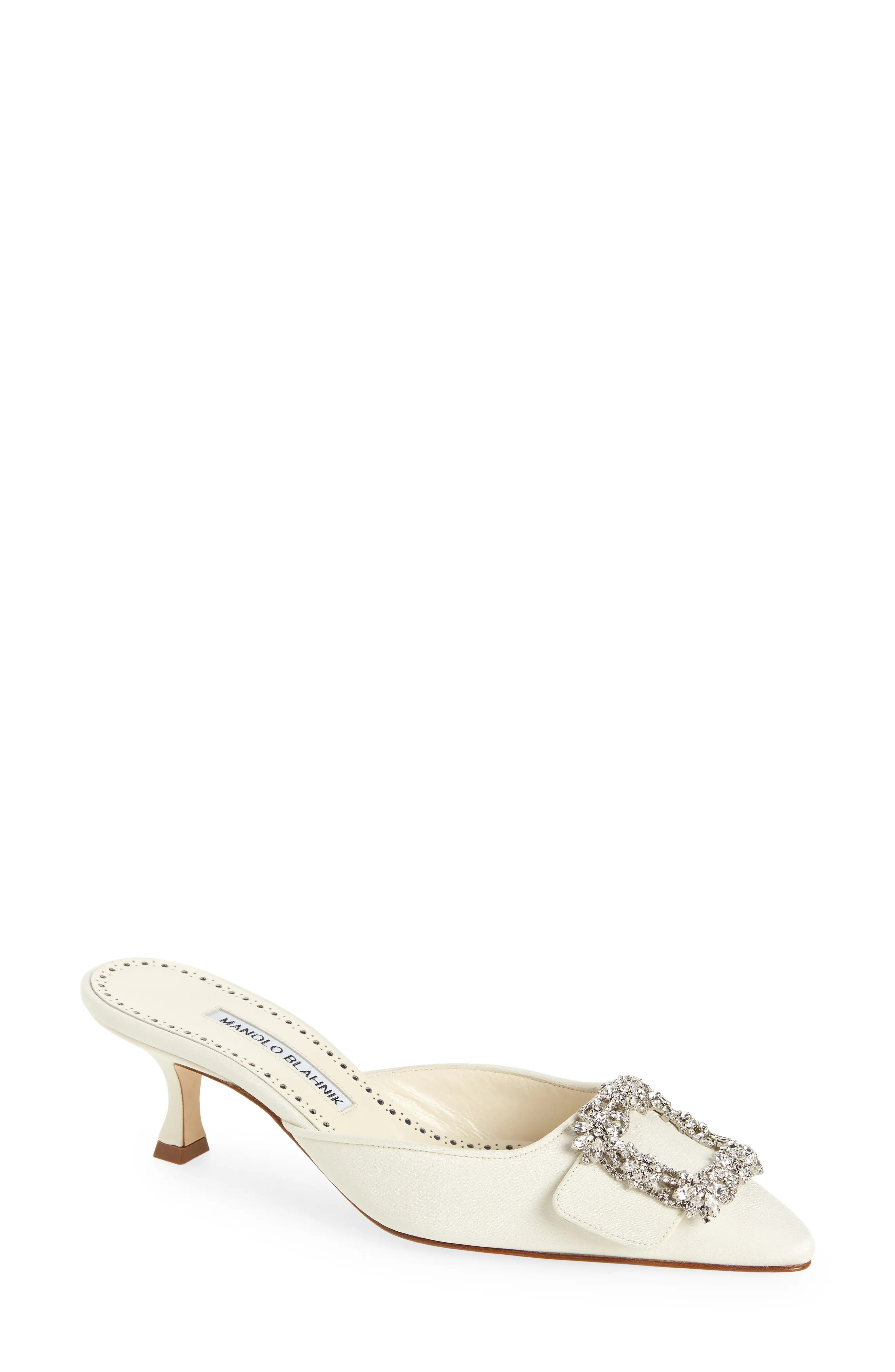 Maysale Crystal Buckle Pointed Toe Mule | Nordstrom