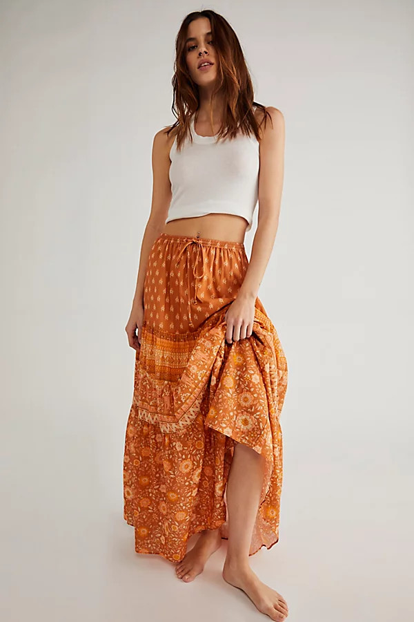 Spell Utopia Maxi Skirt by Spell at Free People, Cinnamon, S | Free People (Global - UK&FR Excluded)