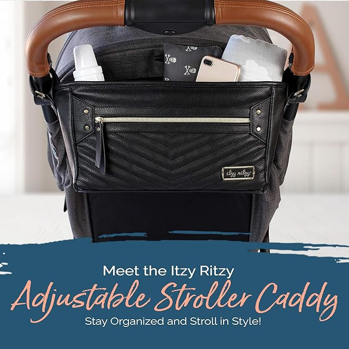 Itzy Ritzy Adjustable Stroller Organizer With Built-In Pockets, Zippered Pocket & Straps To Fit A... | Amazon (US)
