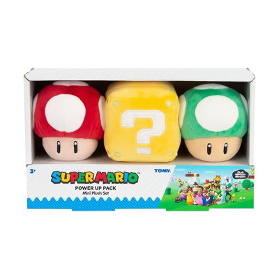 Club Mocchi Mocchi 3Pk Super Mario Mini Power Up Figures | Target