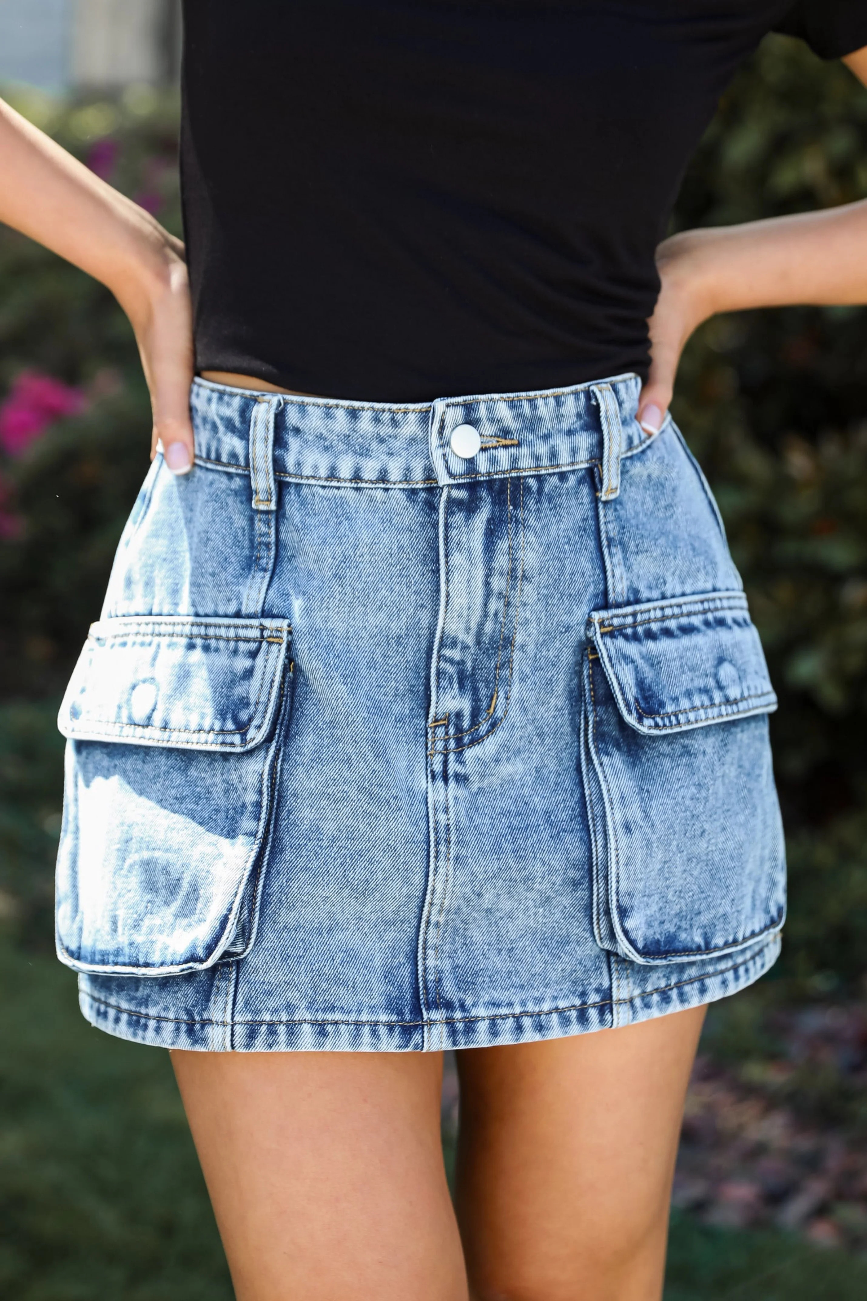 Roll With It Denim Mini Skirt | Dress Up