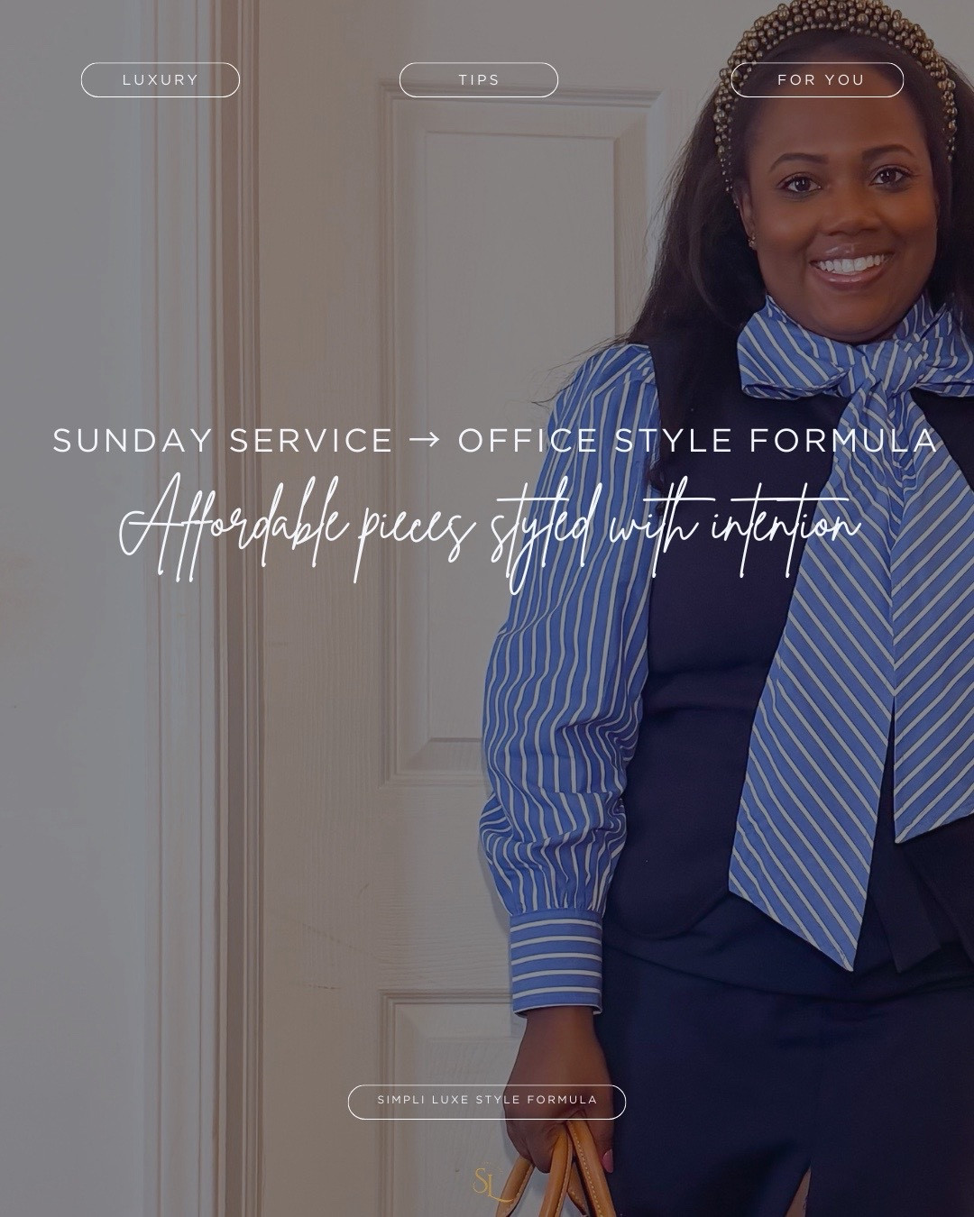 Affordable luxury isn’t about price.

It’s about:

✨ structure
✨ intentional layering
✨ finishing details

This is one of my favorite outfit formulas because it instantly elevates simple pieces.

Statement blouse
	•	tailored vest
	•	high-waisted midi skirt
	•	structured boots

Result: polished, feminine, and powerful.

Perfect for Sunday service, the office, brunch meetings, or business casual events.

Tap to shop the full Structured Feminine Formula collection.

⸻



#PetiteCurvyStyle
#StructuredStyle
#AffordableLuxuryStyle
#OfficeOutfitFormula
#PetiteWorkwear
#CurvyPetiteFashion
#LuxuryForLess
#IntentionalStyle
#WardrobeFormulas
#SimpliLuxeStyle

#LTKPetite #LTKootd #LTKOver40