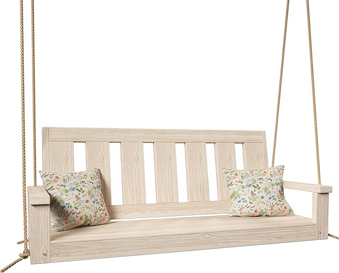 Porchgate Amish Heavy Duty 700 Lb Ardmore Porch Swing W/Ropes (4 Foot, Unfinished) | Amazon (US)
