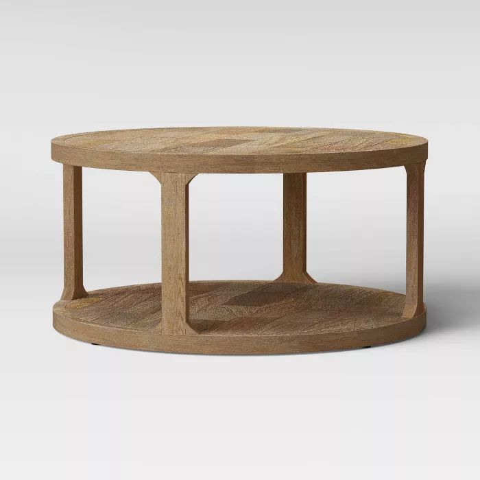 Castalia Round Natural Wood Coffee Table - Threshold&#8482; | Target