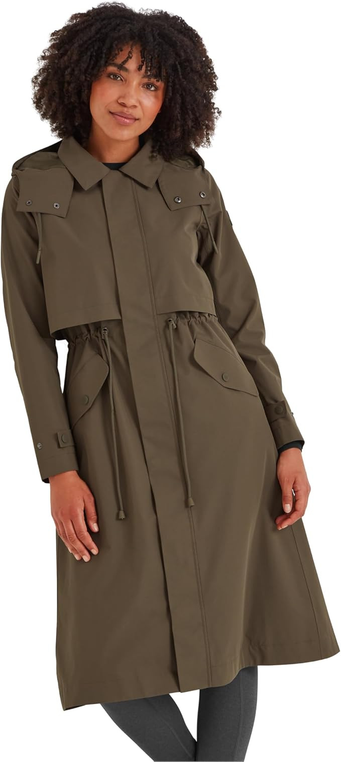 TOG24 Alva Womens Waterproof Trench Coat Jacket Waterproof Up To 10k With DWR Coating and Fully T... | Amazon (UK)