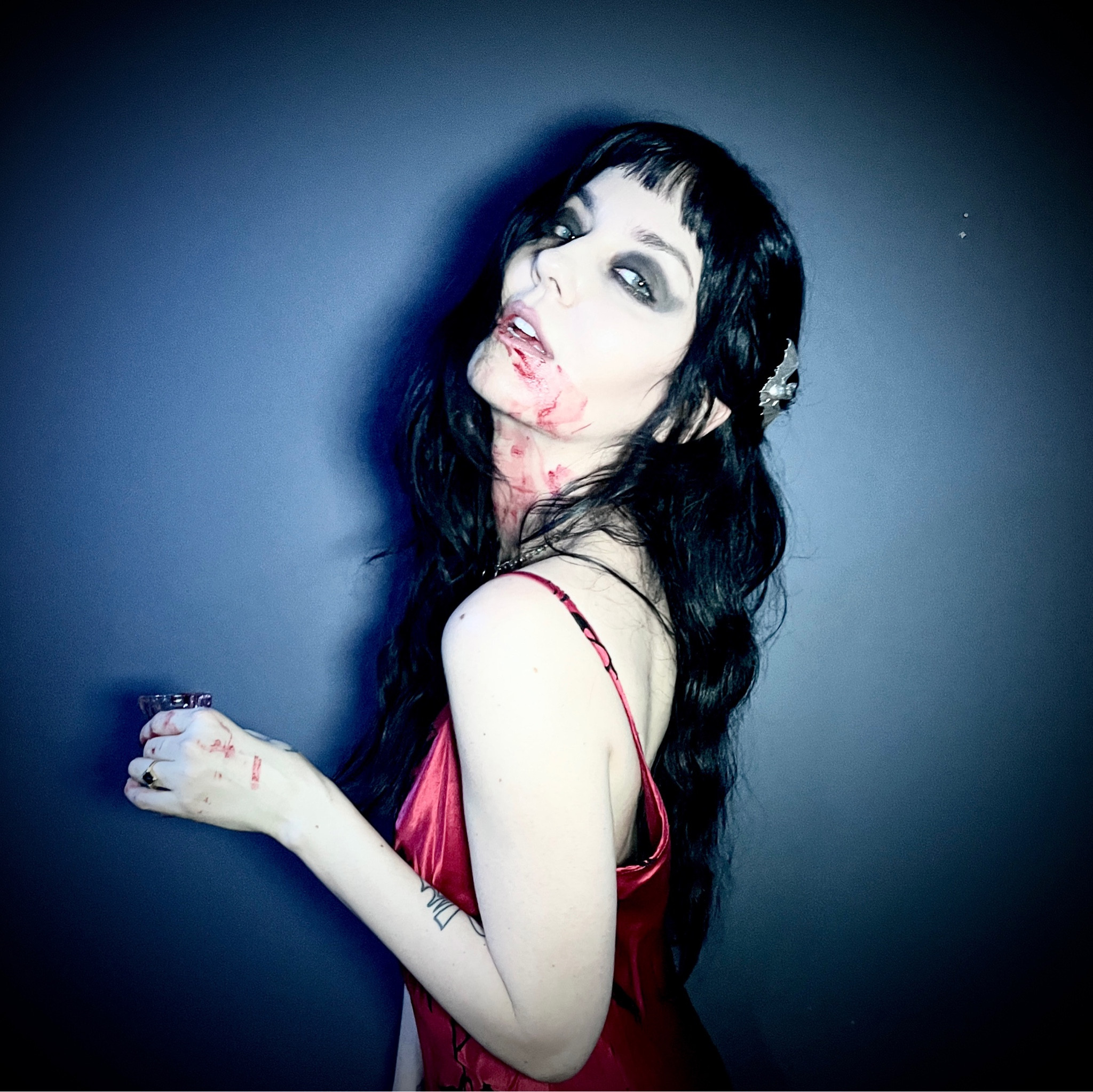 I don’t bite… too hard 🦇
The Vamp Prom Queen was one of my look for my ‘Bad Things’ music video. 

#deadposey #music #makeup #goth #fashion #alternative #gothaesthetic #vamp

#LTKFind #LTKbeauty