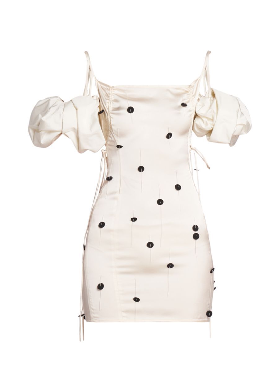 Embellished Off-The-Shoulder Minidress | Saks Fifth Avenue