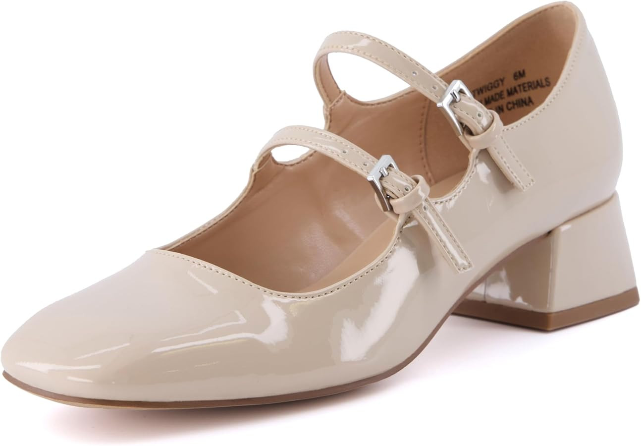 CUSHIONAIRE Women's Twiggy Mary Jane Dress Shoe +Memory Foam, Wide Widths Available | Amazon (US)