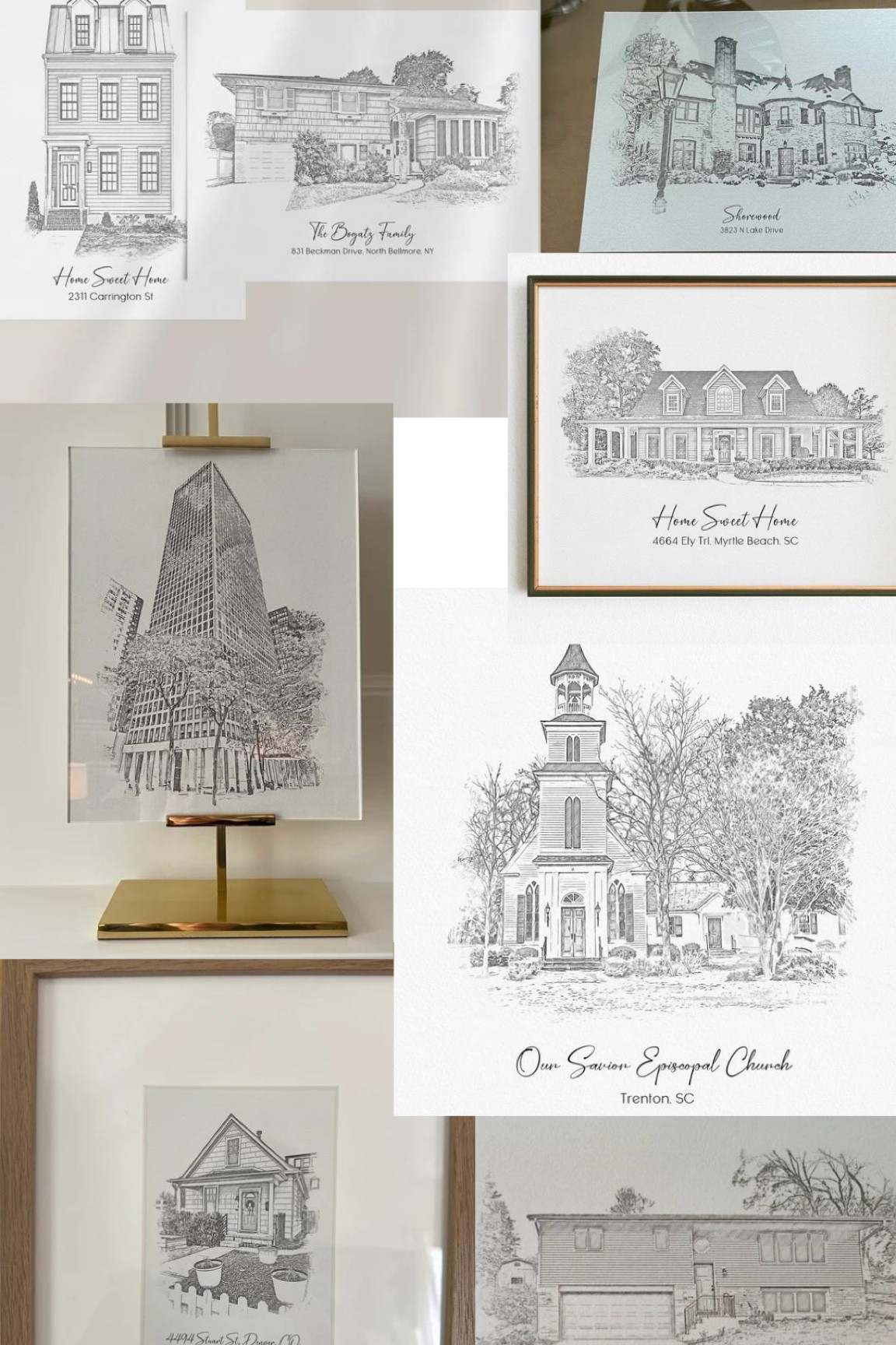 Elevated Gift Idea✨- Custom House Sketch 