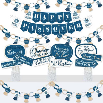 Big Dot of Happiness Happy Passover - Banner and Photo Booth Decorations - Pesach Party Supplies ... | Target