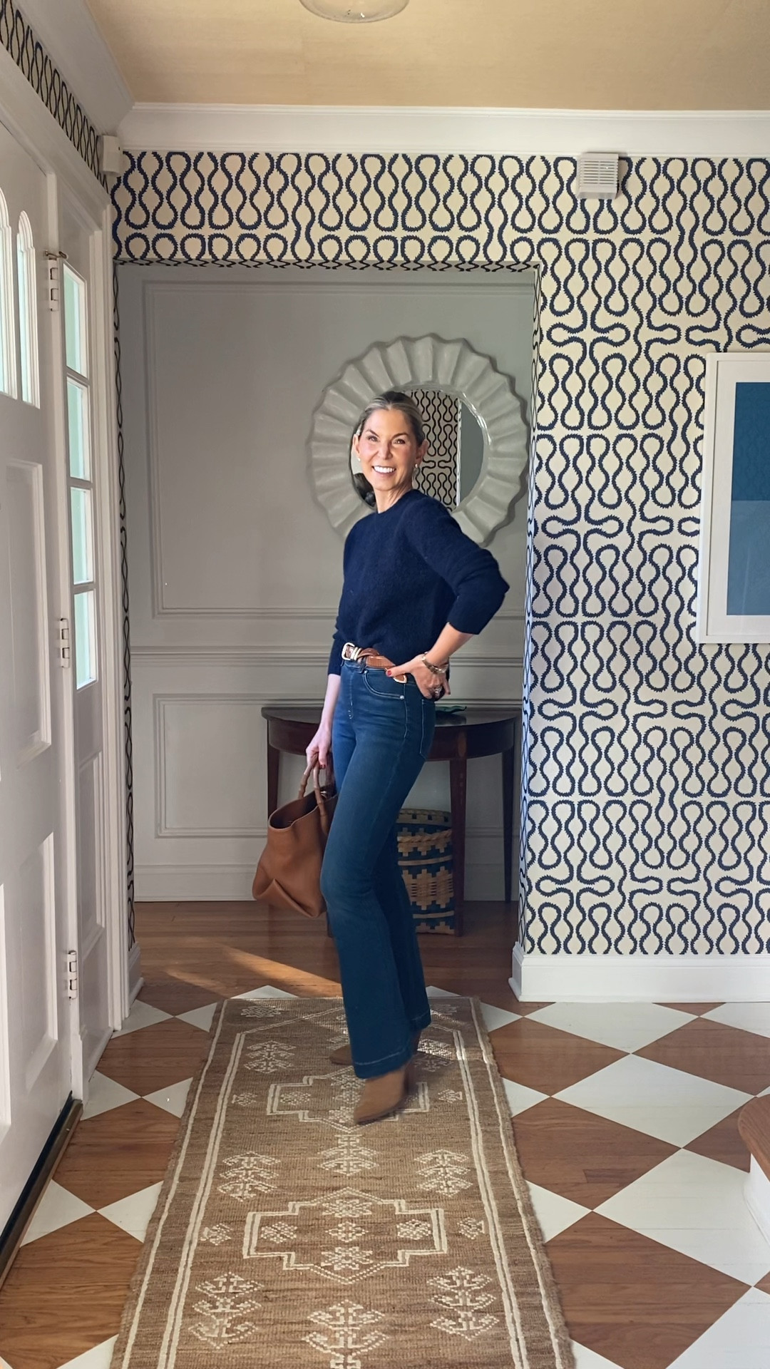 We’re big fans of @spanx’s jeans…you’ll be seeing this flared pair on repeat all fall and winter! #ad #spanxpartner