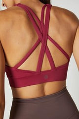 Brynn Vital Recycled Double Strap Medium Support Sports Bra | MPG Sport