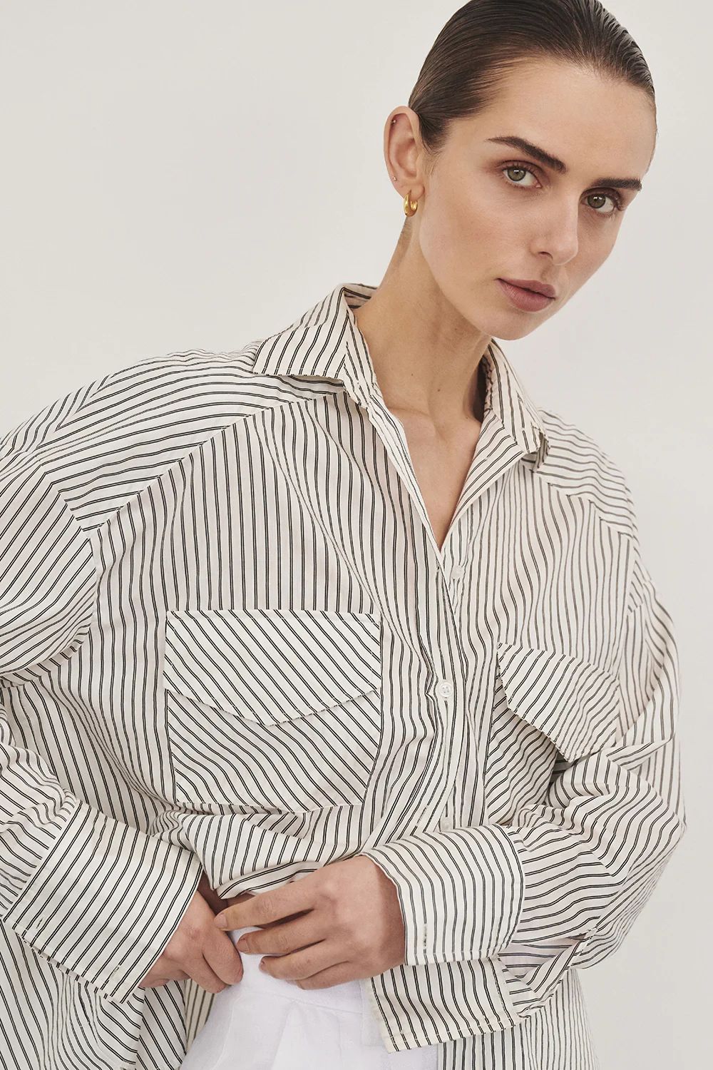 STOCKHOLM STRIPE SILK BLEND SHIRT | DISSH