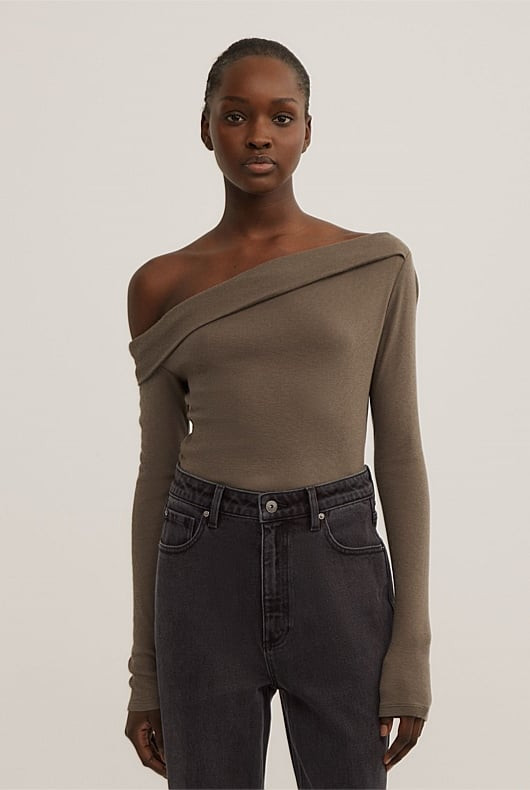 Asymmetric Long Sleeve Top | Witchery (AU)