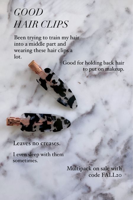 Hair clips. Leaves no creases. Beauty products. Hair products. Multipack of 4. On sale 20% off with code FALL20  

#LTKbeauty #LTKfindsunder50 #LTKover40