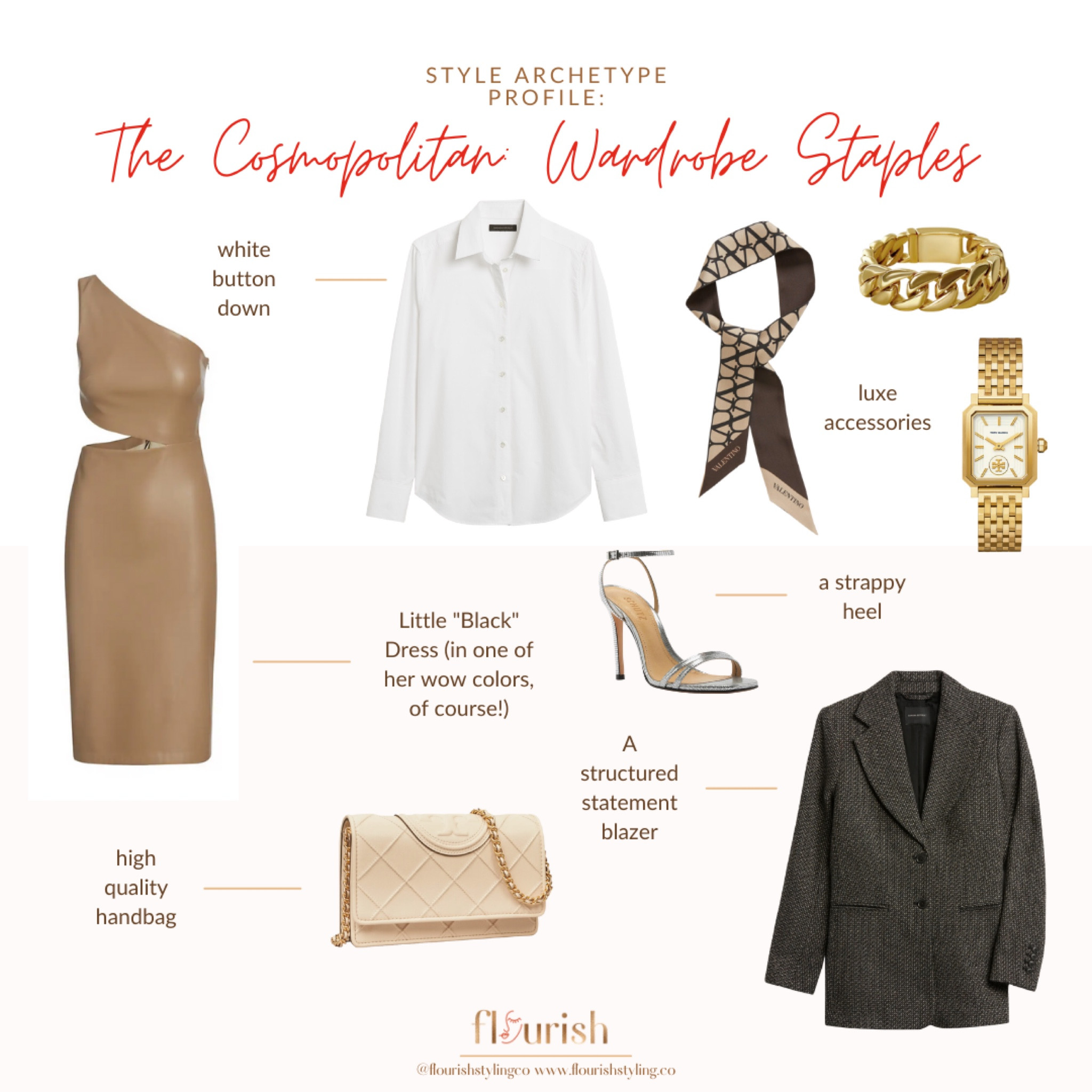 This week is all about the Cosmopolitan Style Archetype! The Cosmo radiates city-slicker sophistication, making her appear as though she's walked straight out of a bustling, cosmopolitan city, She is the woman you'll see setting trends rather than following them, her style staying on the pulse of the fashion world's ever-changing beat. This is a collection of wardrobe staples you’ll be sure to find in her closet! 
#cosmopolitan #elevatedstyle #sophisticated #citystyle #trendsetter 

#LTKstyletip #LTKFind #LTKworkwear