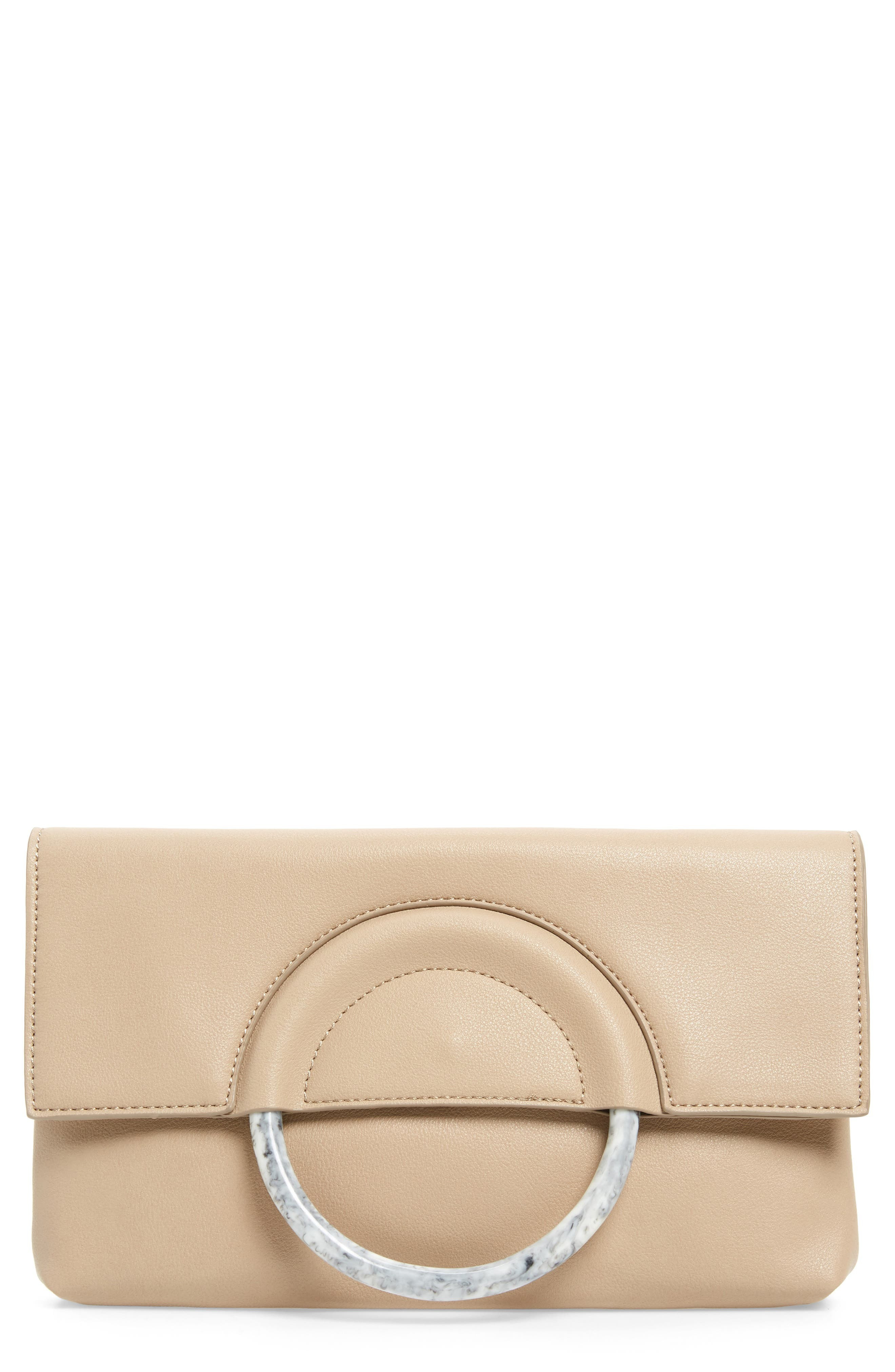 Leith Resin Handle Clutch | Nordstrom
