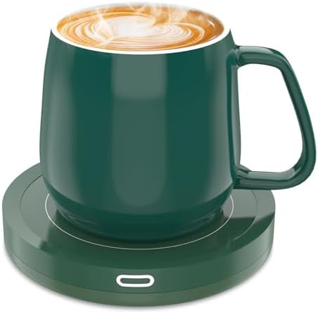 BESTINNKITS Smart Coffee Cup Warmer Set, Auto On/Off Gravity-Induction Mug Office Desk Use, Candl... | Amazon (US)