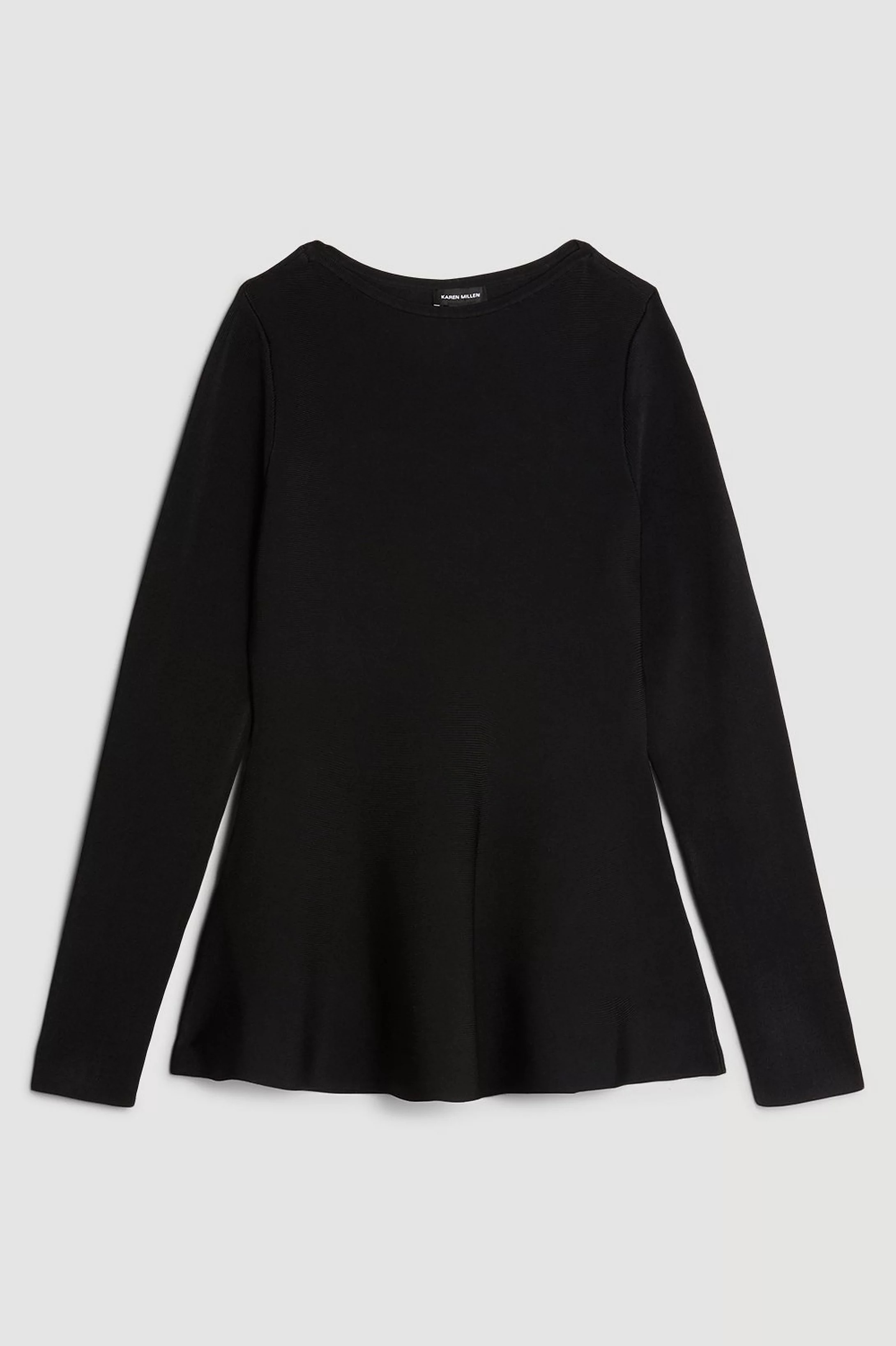 Premium Drape Compact Knit Top | Karen Millen US