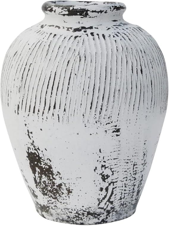 Artissance Home Small Vintage Pot with White Paint, Off White (Size & Finish Vary) | Amazon (US)