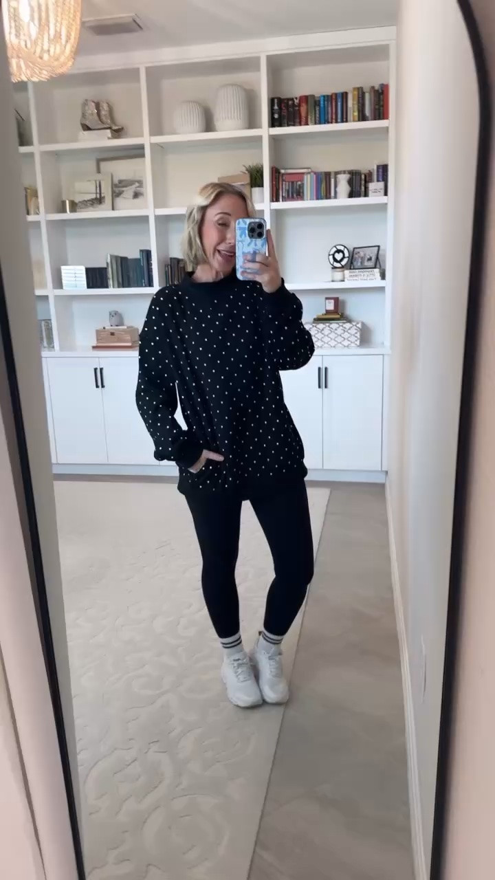 Amazon - fun fall finds * Mock Neck Oversized Sweatshirt - size small. 9 colors. * Tummy Control Leggings w/ Pockets & No Front Seam - size small. 5 colors.

#LTKSeasonal #LTKOver40 #LTKPetite