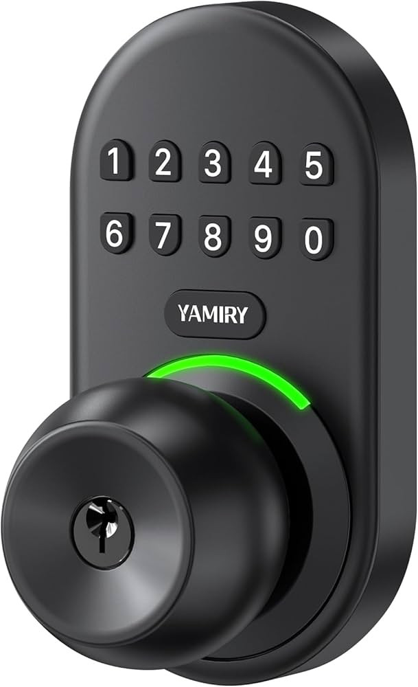 Keypad Smart Door Knob Lock, Yamiry Keyless Entry Digital Lock with Handle, Electronic Code Knob ... | Amazon (US)