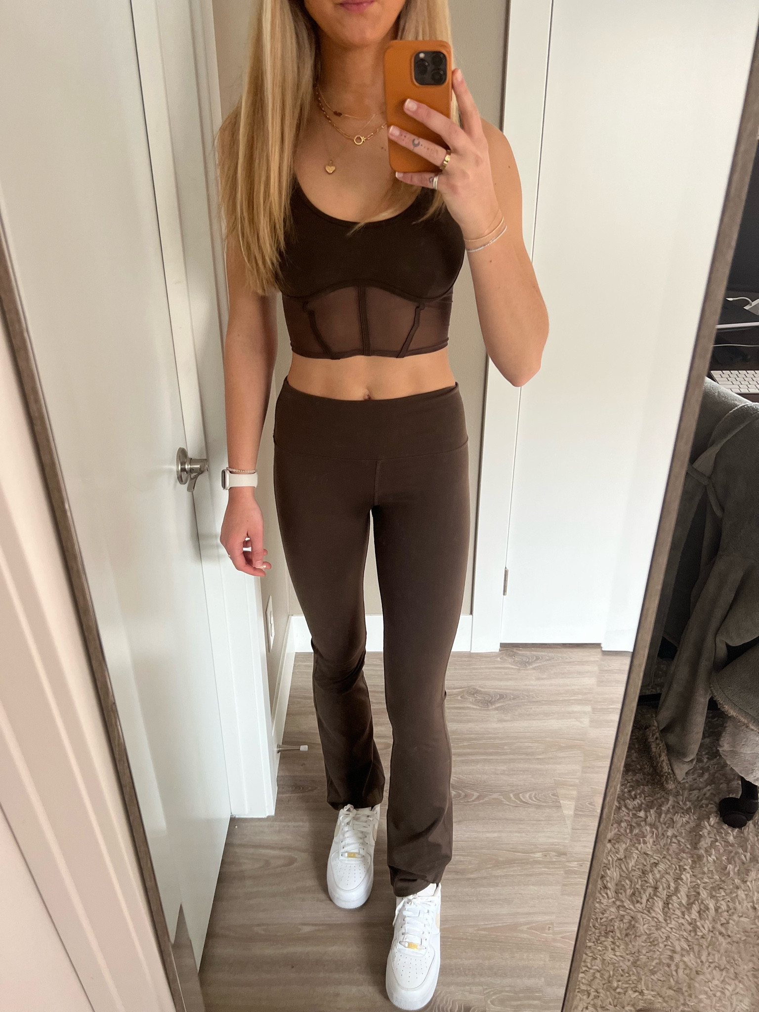 Cozy cute alo set.  Small top & small pants. 