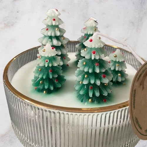 Viral Christmas Tree Candle - Aspen Christmas Tree Candle, Winter Forest Scented Candle, Handmade Delicate Christmas Tree Candles Gifts for Party Home for Party Home Decorations (A) | Amazon (US)