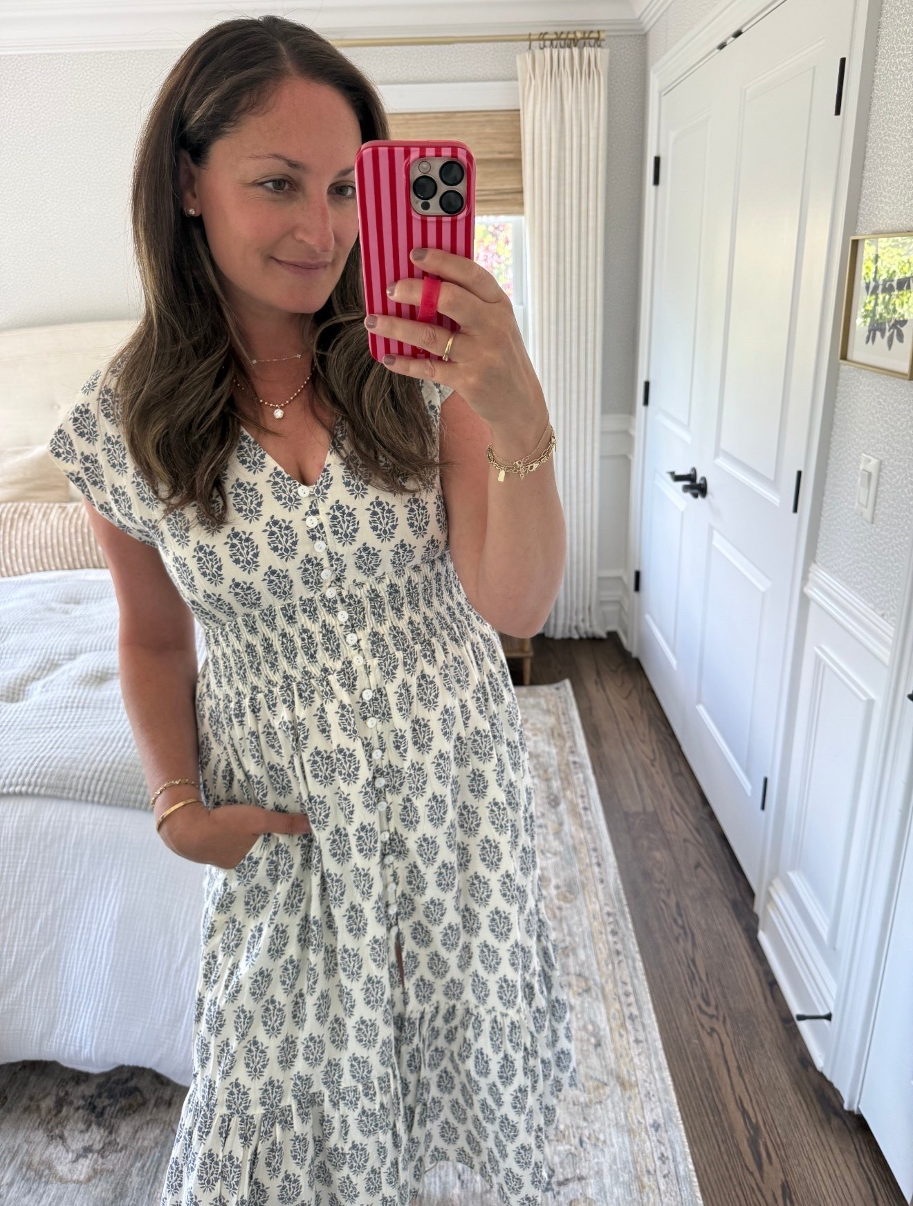 A favorite new summer dress from Marea! This print is so classic and beautiful and the fit of this dress is perfect. Comfortable (it has pockets!!) — perfect for a day out, travel or work. I’m wearing a size small.

#LTKdayinmylife #LTKootd #LTKSeasonal