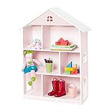 Wildkin Kids Wooden Dollhouse Bookcase for Girls, Measures 42 x 12 x 33 Inches, Dollhouse Bookshelf  | Amazon (US)