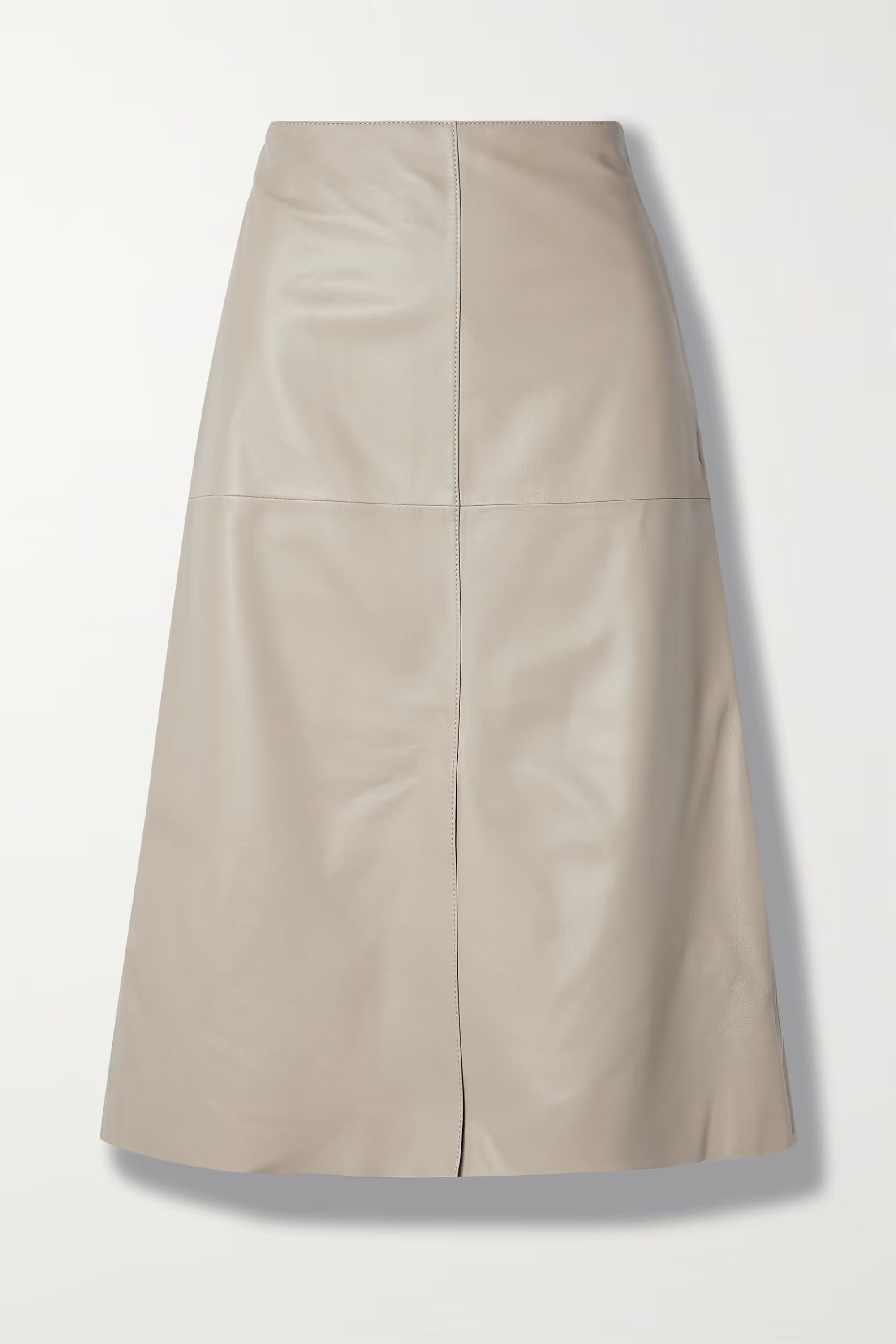 Sidena paneled leather midi skirt | NET-A-PORTER (US)
