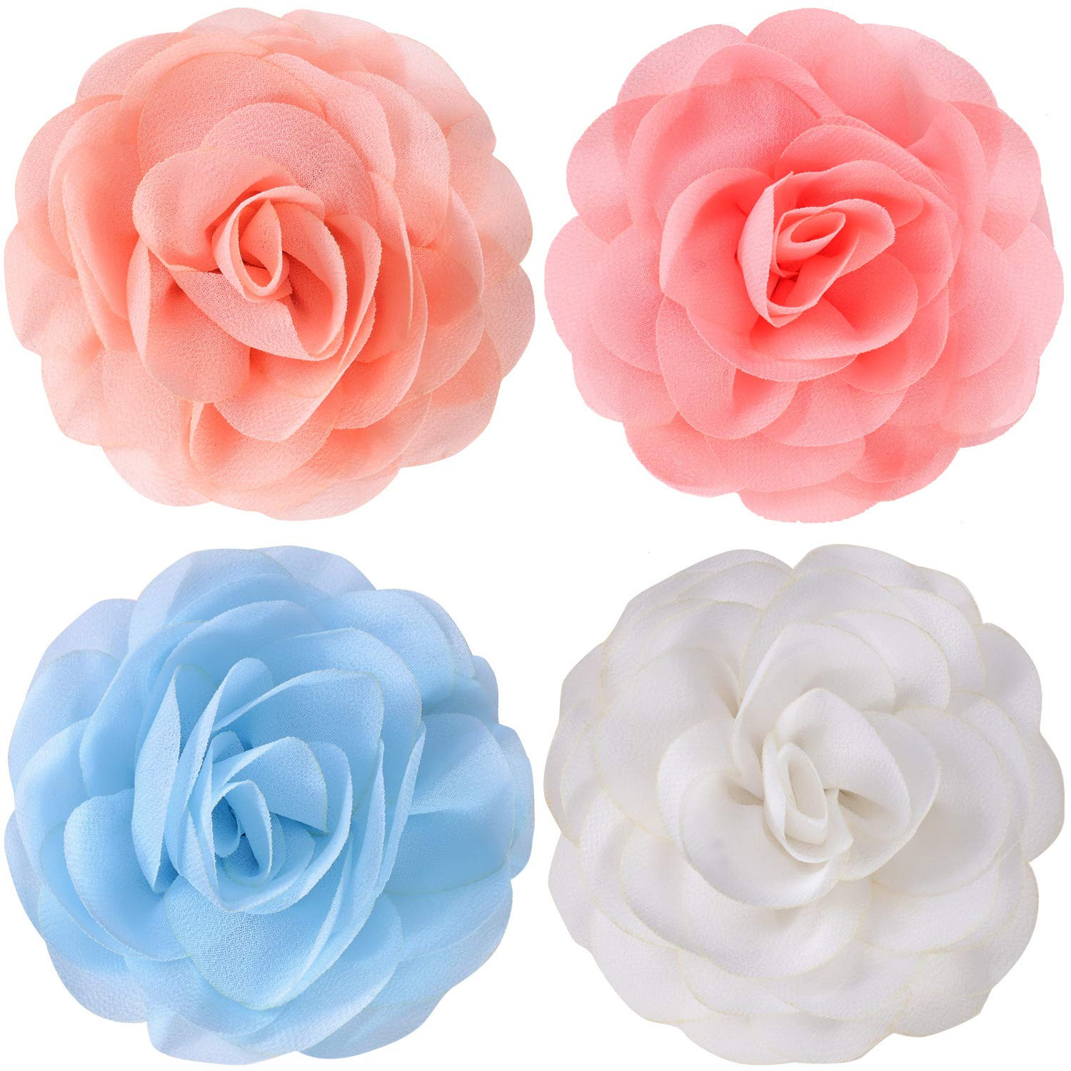 WILLBOND 4 Pieces Dog Flower Bow Collar Multicolored Pet Bow Collar Dog Charms Flower Set for Pup... | Amazon (US)