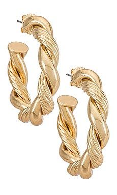 petit moments Limelight Hoops in Gold from Revolve.com | Revolve Clothing (Global)