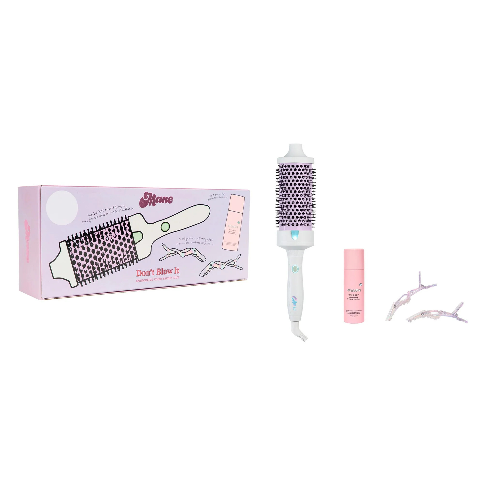 Don't Blow It Kit - Jumbo (60MM) Hot Round Brush | Mane