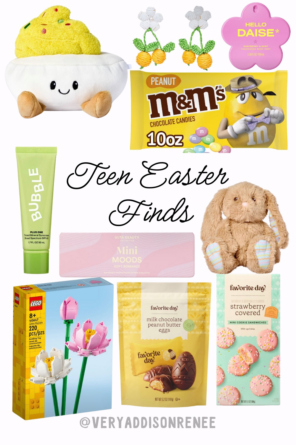 Check out this Easter #LTKGiftGuide for your teen girl! I went for a more yellow and pink vibe for this Bunny basket! 🌼🐇 Make sure to check out my profile for more inspo and follow for more!!





Easter, Easter basket, gift guide, teen girls, teen girl gift, Easter gifts, Easter gift, Easter gifts for teens, teen girl gift guide, target gifts, Easter crafts, holiday gifts, Easter basket ideas, gift basket, target finds, target Easter finds, teen girl gift, tween gift, teen girl gift guide, tween gifts, tween gift guides, target makeup, cosmetics, mini skincare, legos, target plushies, stuffed animals, m&ms

#LTKFindsUnder50 #LTKU #LTKKids