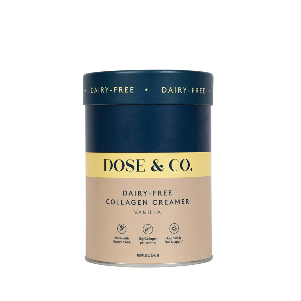 DOSE&CO Dairy-Free Collagen Creamer - Vanilla - 12oz | Target
