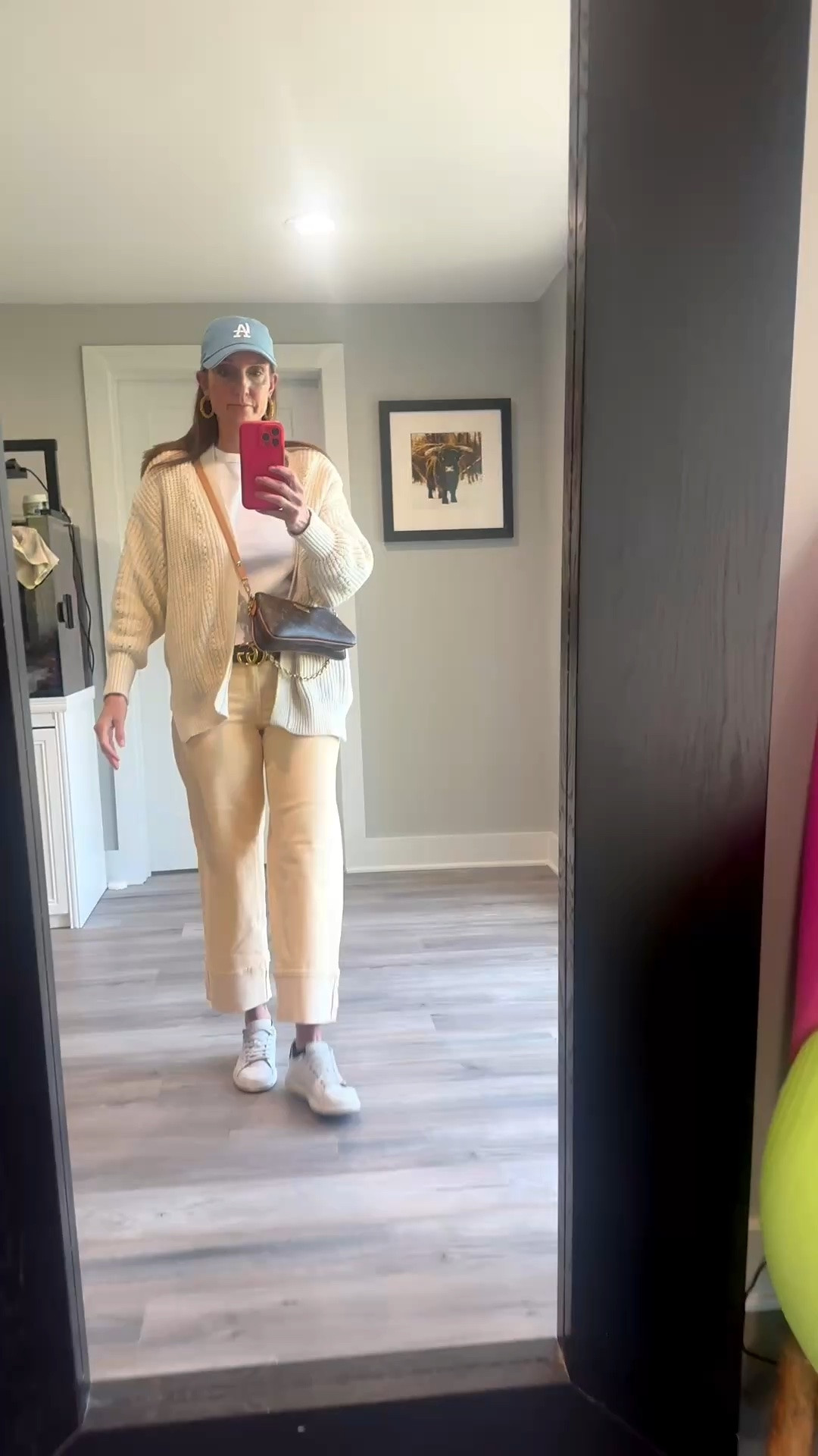 If you're looking for that perfect "quiet luxury" layer, this cream cardigan is it. I’m obsessed with the buttery yellow tone of these pants for a fresh take on neutrals. Everything fits true to size—linking the exact pieces for you!

chunky cream cardigan, yellow denim, colored wide leg pants, casual luxury, luxury handbag, spring accessories, baseball cap style, outfit inspiration

#LTKootd #LTKmomlife #LTKSeasonal