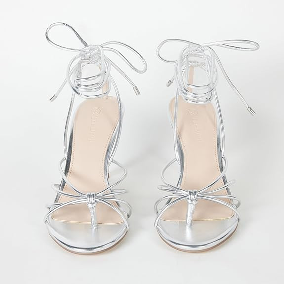 The Drop Women's Archie Lace-Up Strappy Heeled Sandal | Amazon (US)